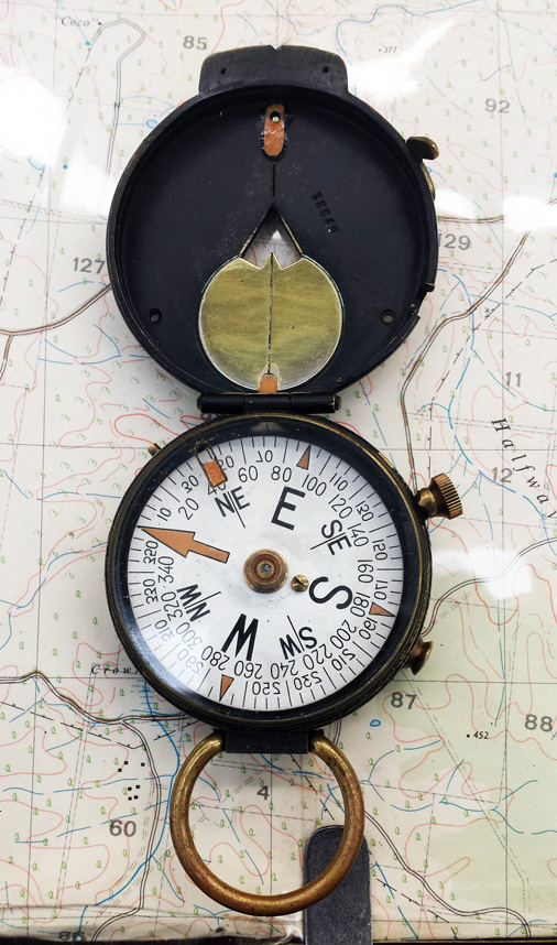 With index lines on the thumb-ring, the sighting window and the top of the lid, the mirror sighting compass is well-suited to field navigation with a map - of course, you do need a protractor to navigate effectively.